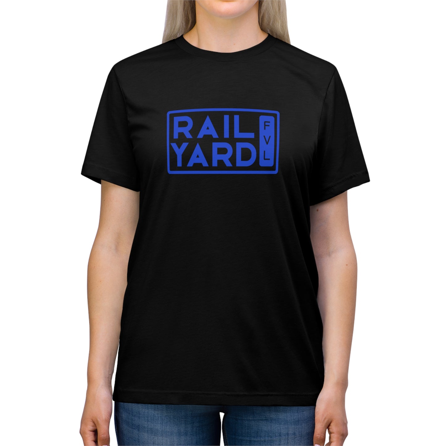 Railyard FVL - Blue Block Logo Graphic Tee (Unisex)