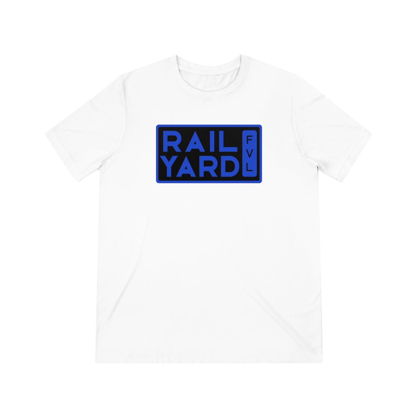 Railyard FVL - Blue and Black Block Logo Graphic Tee (Unisex)