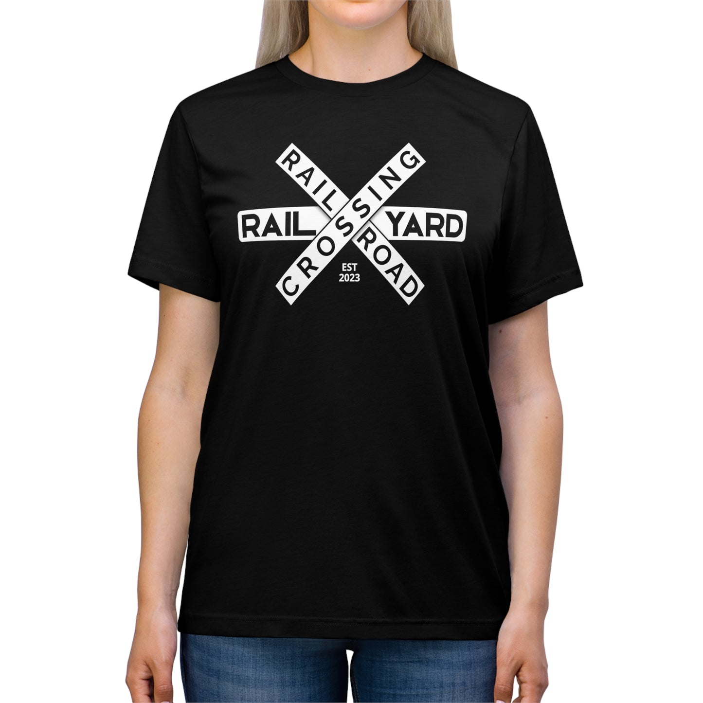 Railyard FVL - RR Crossing Sign Graphic Tee (Unisex)