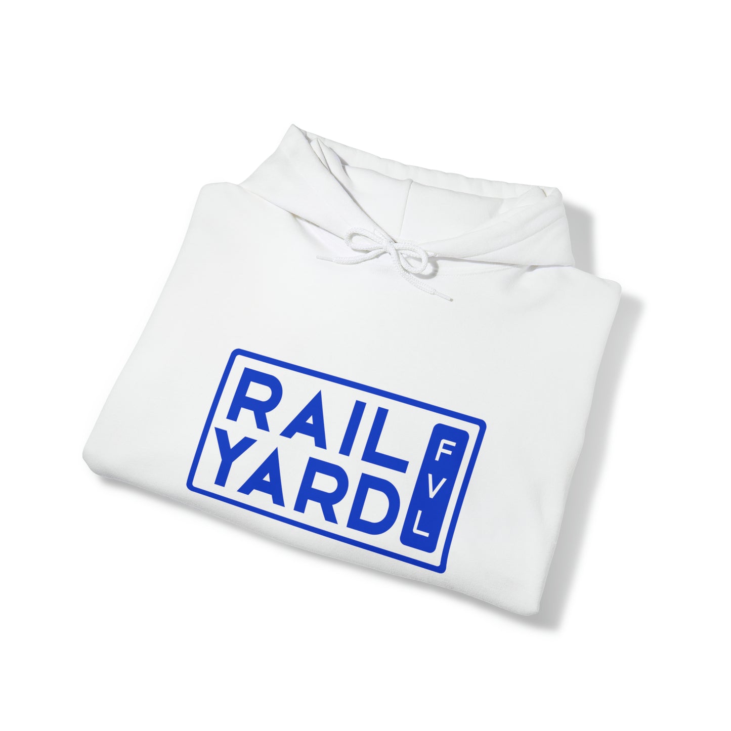 Railyard FVL - Blue Block Logo - Hooded Sweatshirt