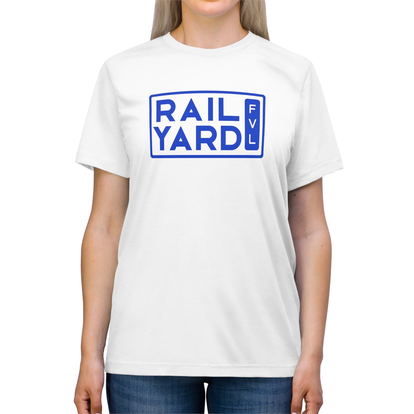 Railyard FVL - Blue Block Logo Graphic Tee (Unisex)