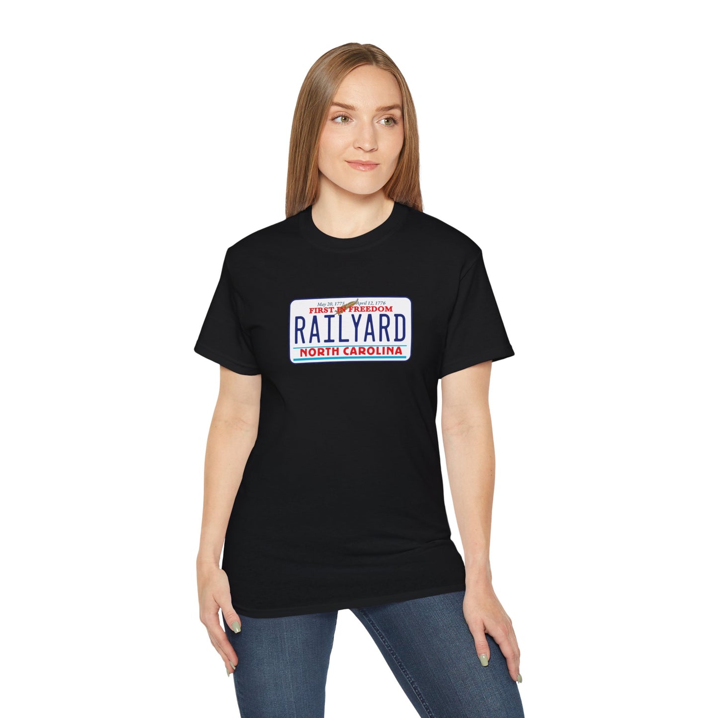 Railyard NC License Plate - Graphic Tee (Unisex)