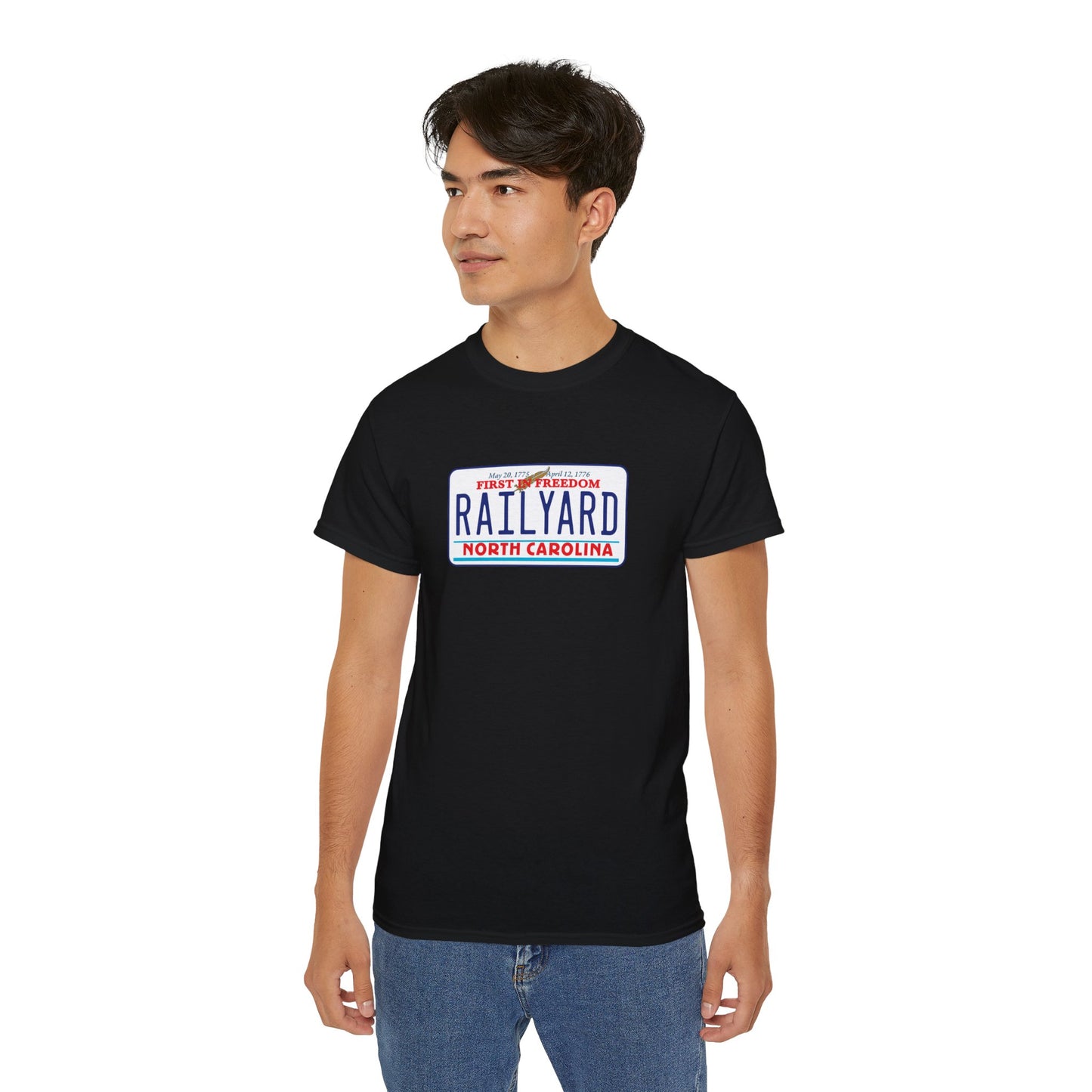 Railyard NC License Plate - Graphic Tee (Unisex)