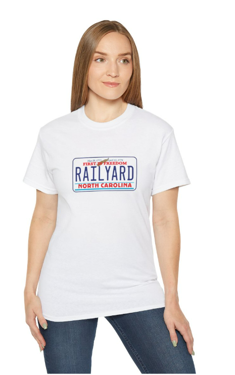 Railyard NC License Plate - Graphic Tee (Unisex)