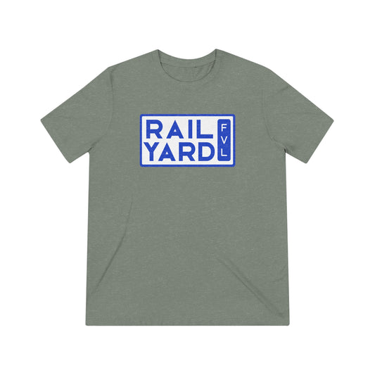 Railyard FVL - Blue and White Block Logo Graphic Tee (Unisex)