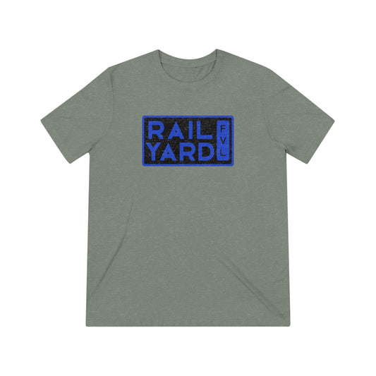 Railyard FVL - Blue and Black Block Logo Graphic Tee (Unisex)